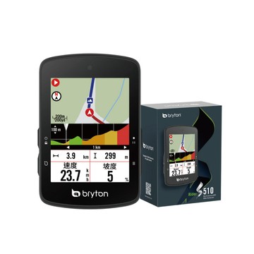 Bryton Rider S510T GPS自行車錶含心跳帶/踏頻/速度感測器
