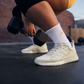 【ADIDAS】DROPSET 2 TRAINER W 跑步鞋 女鞋 灰色-IE8050