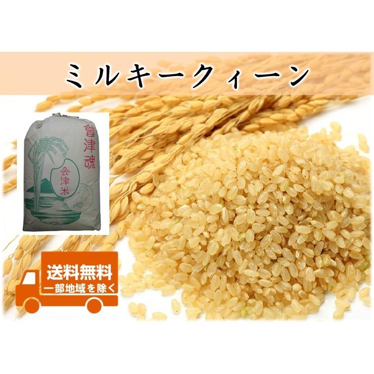 令和5年産新米 会津産ミルキークイーン 調整玄米30kg