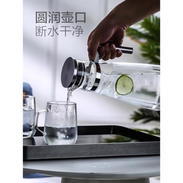 英國ORTOR冷水壺家用涼水壺玻璃涼白開水壺耐高溫玻璃茶壺涼水瓶