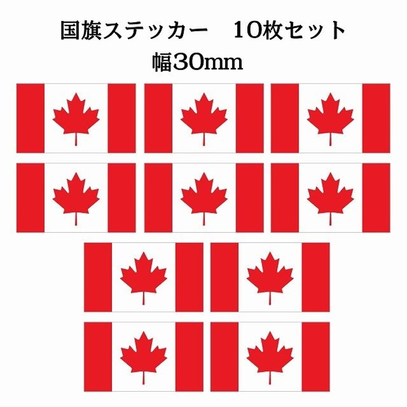 4枚セット カナダ Canada 国旗 ステッカー カッティングシート シール National Flag 国 旗 塩ビ製 90x51mm  9FccfGZgmt, 文具、ステーショナリー - www.surfradio.fr