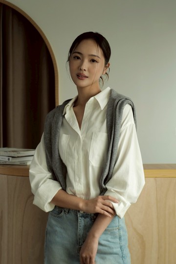 口袋寬鬆棉質襯衫