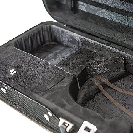 SKY Full Size Violin Oblong Case Lightweight with Hygrometer Black Blac