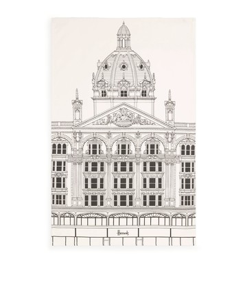 Harrods Set of 2 Cotton Logo Tea Towels