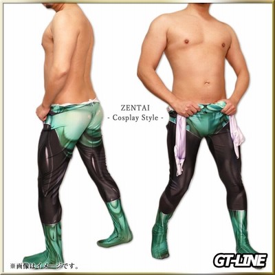 アートソン製　全身タイツ　ゼンタイ　Zentai　170-180cm グリーン 楽天市場】蛍光グリーンタイツ 男性女性兼用 ゼンタイ ZENTAI