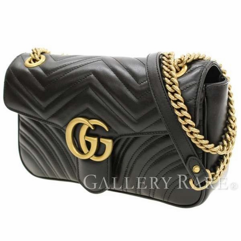 グッチ チェーンショルダーバッグ Ggマーモント キルティング スモール レザー ブラック ハート Gucci バッグ 通販 Lineポイント最大0 5 Get Lineショッピング