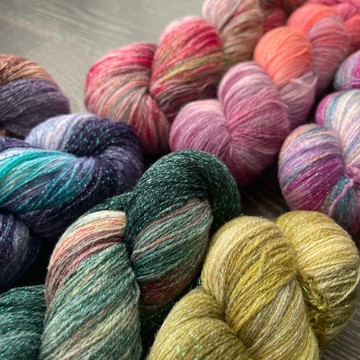 fufugarden手染線雲絮系列-100%羊毛細線