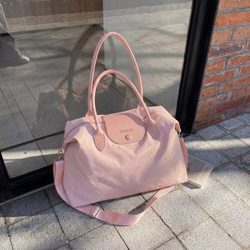新品免運💗大容量旅行包短途托特外出輕便百搭學生手提包小衆待產單肩斜挎包休閒旅行包 行李背包 健身包
