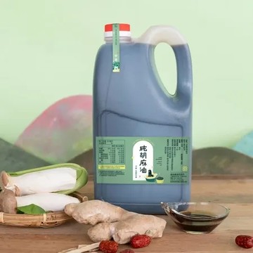 中黑-南部喜愛重口味3kg/塑膠瓶 金弘麻油花生行 冷壓純胡麻油 胡麻油 黑芝麻油 芝麻油  3kg 塑膠桶裝 全素可食｜繁華中西藥局｜