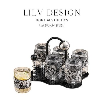 LILV|法式杯子套裝家用待客玻璃杯女高顏值輕奢喬遷新居杯具整套