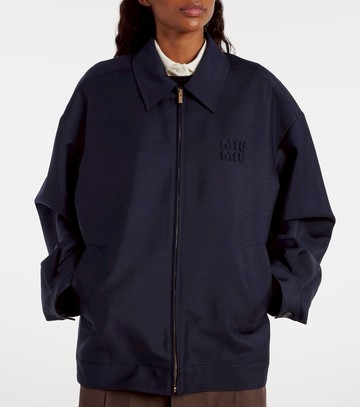 Miu Miu Mohair and wool blouson jacket