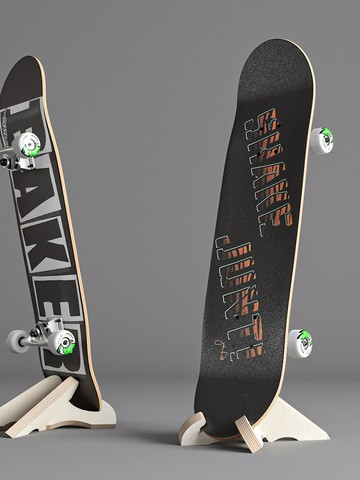 底座沖滑板支架坐式滑雪板展示滑板雙翹路收納實木陳列架滑板雪板【北歐居家生活】