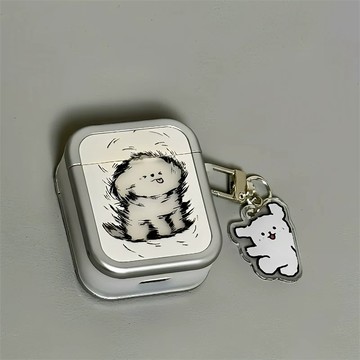 ins 簡約 潦草小狗 耳機保護殼 耳機套 藍牙耳機防摔殼 適用於 AirPods 1 2 3 4 Pro pro3