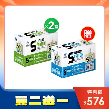 (買二送一!) 福樂超能蛋白機能凍(白葡萄風味)180gX6包X2盒 [下單再送 超能蛋白機能凍乳酸風味1盒]