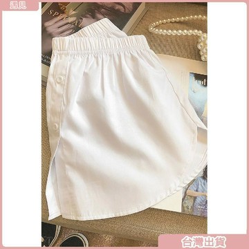 限時特價💕棉衛衣打底神器半身裙女疊穿小屁簾子內搭假下襬遮屁股半身小白裙