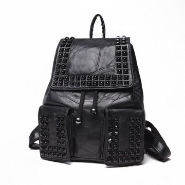 現貨+預購 後背包鉚釘雙肩包-酷炫龐克風個性潮流女包包73fd71【獨家進口】【米蘭精品】