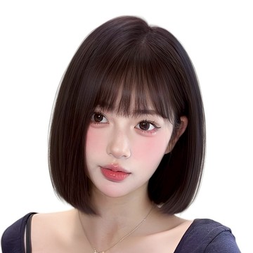 ❤️全頂式波波頭短髮 元氣韓系❤️隔日送達❤️仿真頭皮 輕薄透氣甜美可愛 假髮長髮 自然  【送六件套】HX13030