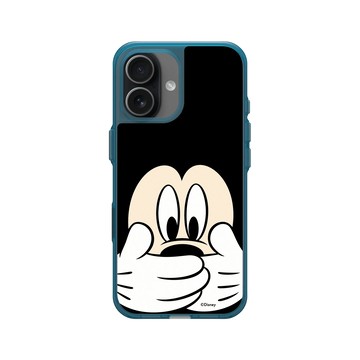 iPhone 17 Clear (相機按鈕) 夜幕藍 - 迪士尼-米奇 Mickey - 米奇摀嘴