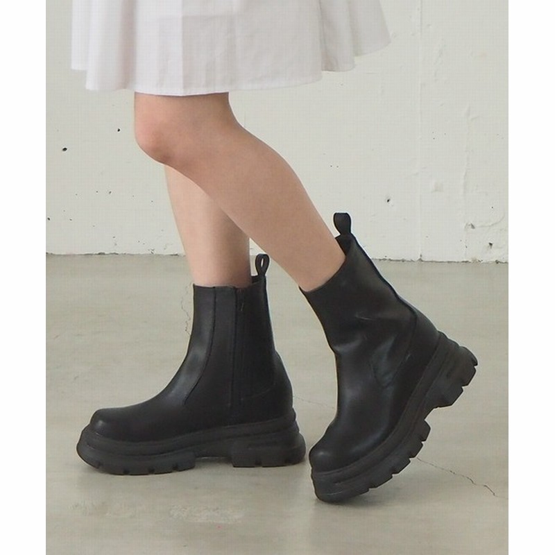 Tiptop Pocket 21aw ボリュームソールミドルブーツ Women シューズ ブーツ 通販 Lineポイント最大get Lineショッピング