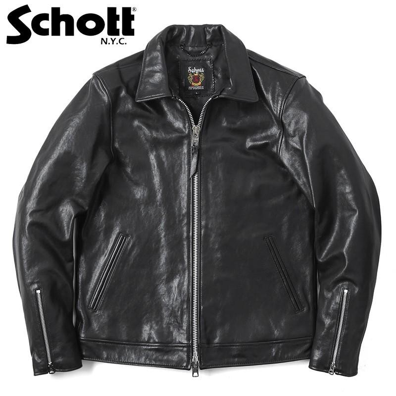 Schott ショット 3181076 シングルブレスト ライダースジャケット 皮