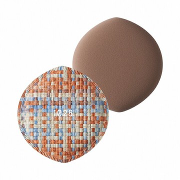 1028 皮革編織舒芙蕾粉撲