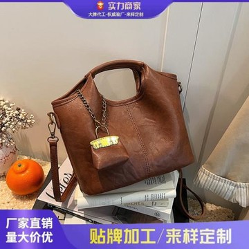 高級感手提包包女式2025新款潮流行時尚單肩包通勤百搭斜挎水桶包