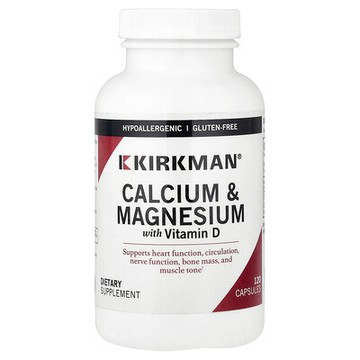 Kirkman Labs, 含維生素 D 鈣鎂，120 粒膠囊