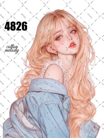 原廠貼紙 no.4826 人物貼紙 原創貼紙 原創人物貼紙 裝飾貼紙 棉質旋律