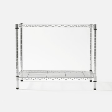 特力屋 鍍鉻二層架 寬75*深46*高60公分