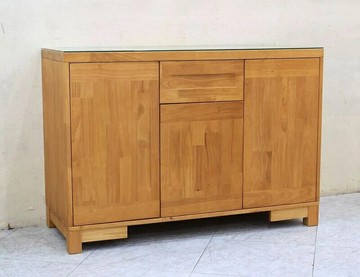 【歐風別館】函館四尺櫻桃色全實木餐櫃【基隆至台中免運費】