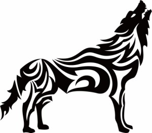 カッティングステッカー オオカミ 狼 ウルフ Wolf トライバル 1 右向き 車 バイク カッコイイ ワンポイント カスタム 通販 Lineポイント最大1 0 Get Lineショッピング