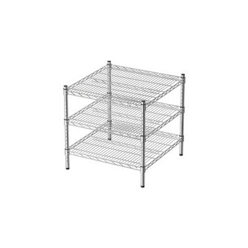 dayneeds 荷重型 60x60x60cm 三層電鍍(鎖管)波浪架 超強耐重/倉儲架/置物架