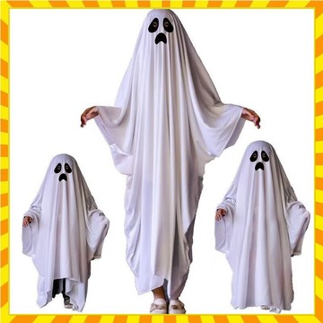 【台灣出貨】幽靈cos服裝扮 萬聖節幽靈服裝 萬聖節兒童可愛服裝鬼搞怪鬥篷衣服飾 恐怖道具 男童女童 幼稚園表演服
