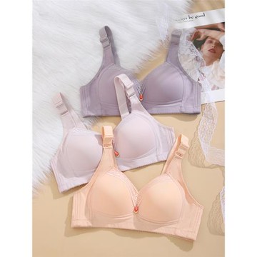 2023文胸春裝新款中年媽媽性感蕾絲夏小胸罩內衣無鋼圈女舒適透氣