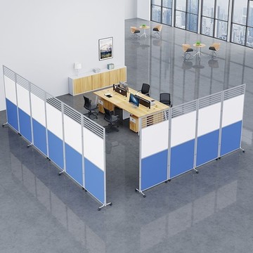 免運 可開發票 折疊屏風 移動屏風 辦公室屏風隔斷遮檔醫用隔離板車間推拉可折疊墻落地公司員工矮板