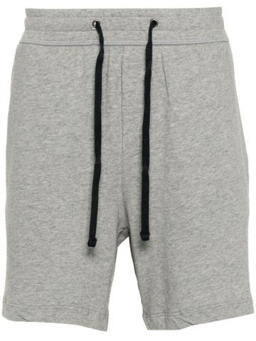 James Perse - mélange-effect cotton shorts - men - Cotton - 3 - Grey
