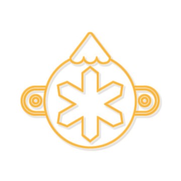 AMOS 阿摩司 壓克力模型版 迷你雪花 適用年齡：三歲以上  雪花  1個