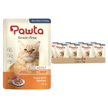 Pawta 波塔 主食餐包 5號  70g  鮪魚 + 鮭魚  12包