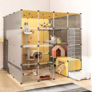 貓籠子家用室內超大自由空間貓砂盆廁所一體貓別墅貓爬架貓屋貓窩