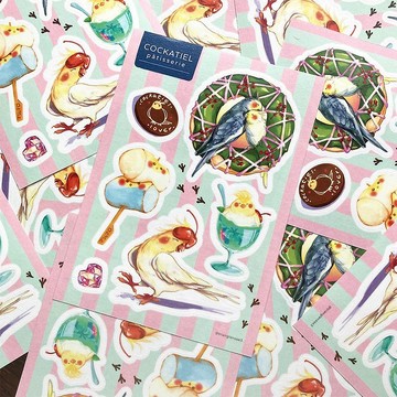 【快速出貨】玄鳳和紙圖鑑貼紙2入 手帳貼紙