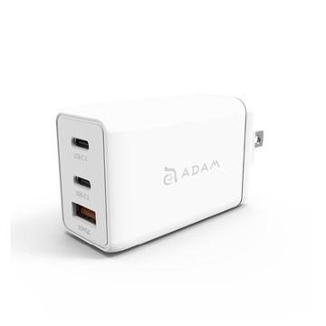 ADAM GaN氮化鎵 OMNIA F6 充電器 65W  三孔  (送USB-C 200cm充電線)
