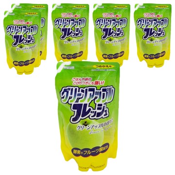 火箭石鹼 蔬果碗盤洗潔精補充包-蘋果香  500ml  6包