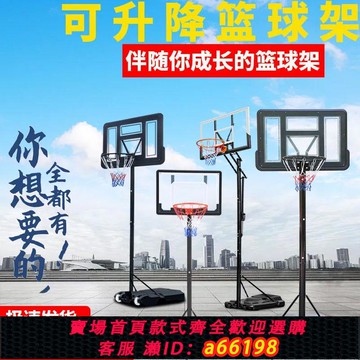 【台灣公司 可開發票】成人籃球框籃球架投籃家用小孩青少年移動可升降投籃架兒童可升降
