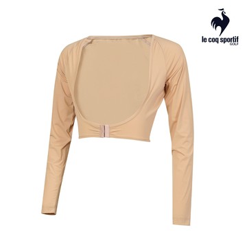 【LE COQ SPORTIF GOLF公雞高爾夫】女款膚色輕薄涼爽素面鉤釦式內搭衣  QLT2K133
