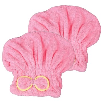 蝴蝶結素色乾髮帽 48 x 22cm  顏色隨機  2個