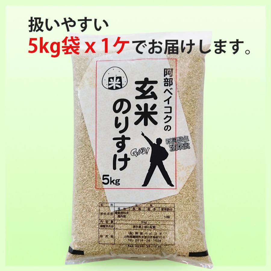 玄米 5kg (5kg×1袋) のりすけ 国内産 オリジナルブレンド米