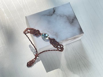 220541 Macrame 南美蠟線 Swarovski 手鍊