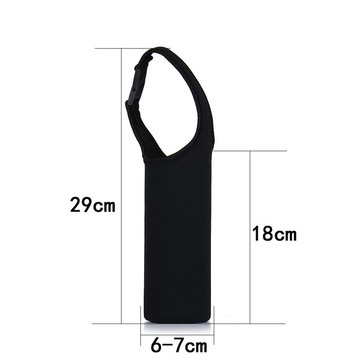 廠家直銷純色潛水料杯套印字提手保溫杯杯套簡約超厚便攜水杯壺袋