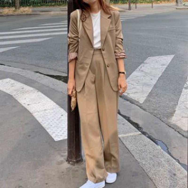 パンツスーツ レディース スーツ レディース ワイドパンツ フォーマル スーツ 通勤 Ol テーラードジャケット シングルブレスト ゆったり 通販 Lineポイント最大10 0 Get Lineショッピング