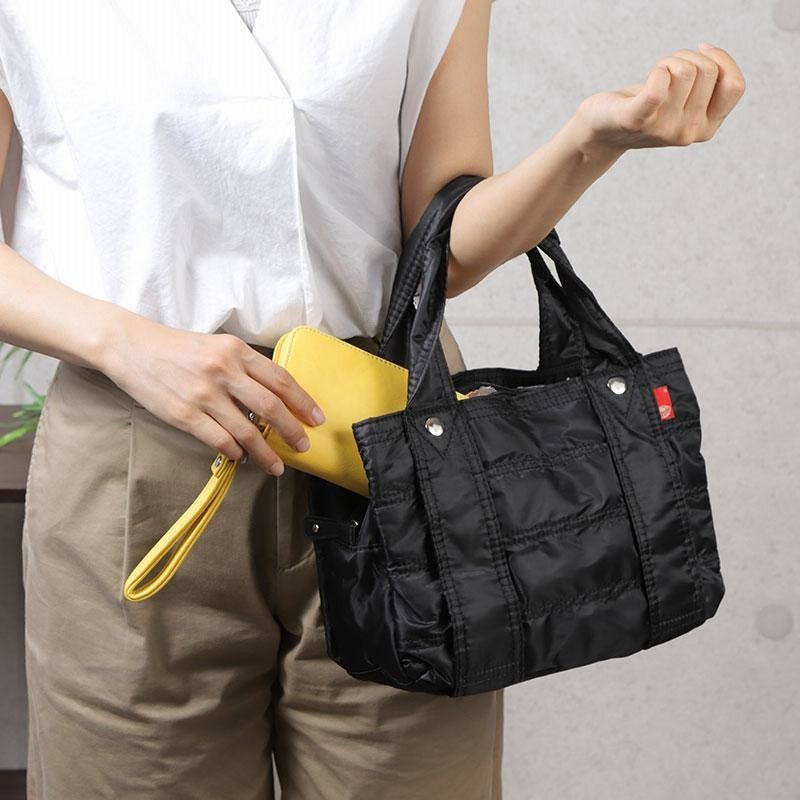 トートバッグ ナイロン 小さめ Sサイズ 軽量 撥水 ポケット
